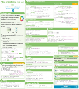 Cheat Sheets for AI, Machine Learning, Neural Networks, Big Data & Deep ...