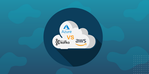 Collage Streaming Services mit den Logos von AWS, Azure und Apache Kafka