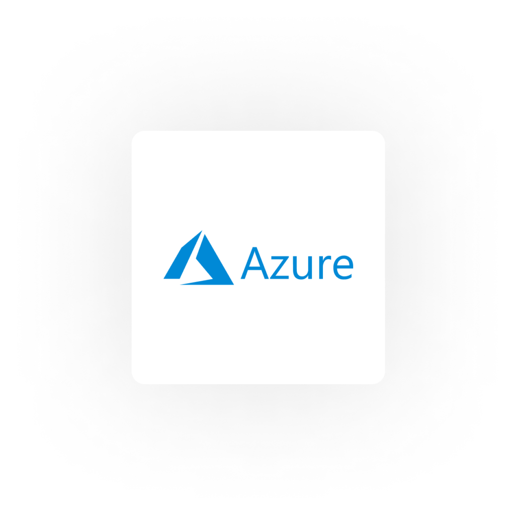 Azure Logo auf einem weißen Quadrat