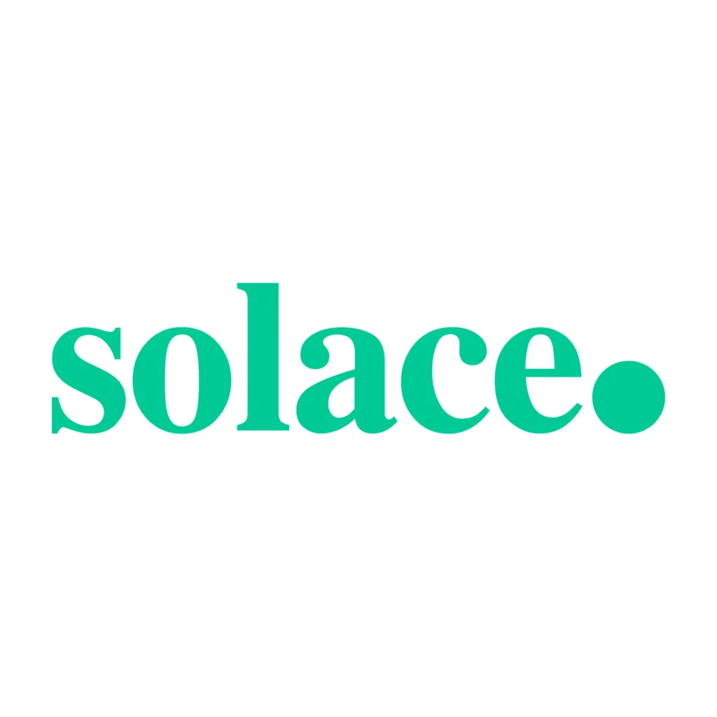 solace logo in green over white background